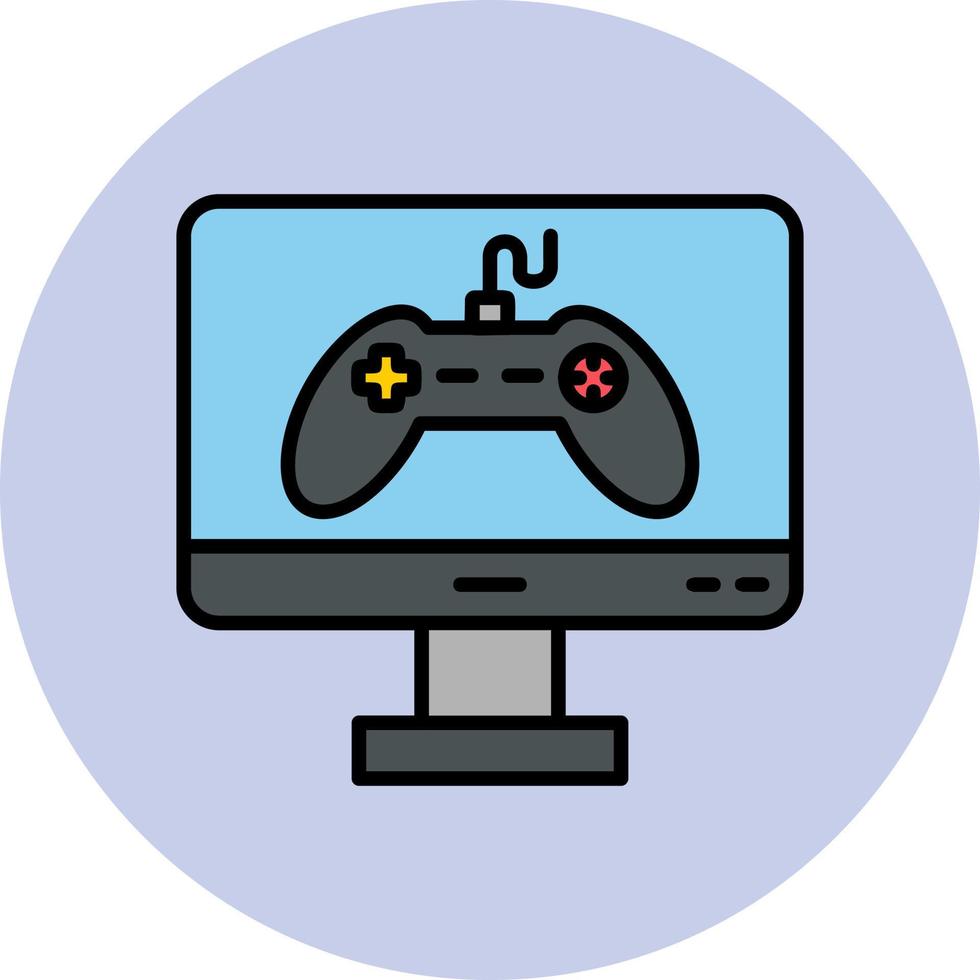 ícone de vetor de jogo online