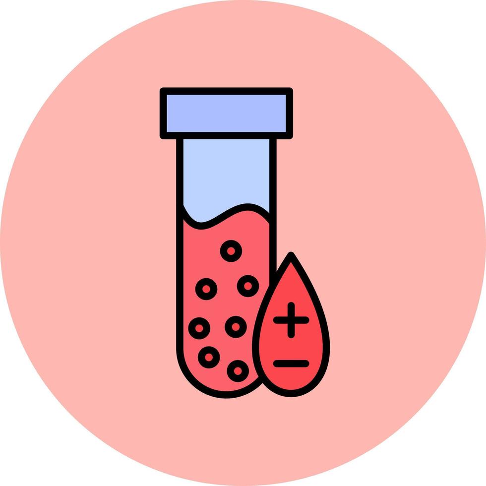 ícone de vetor de exame de sangue