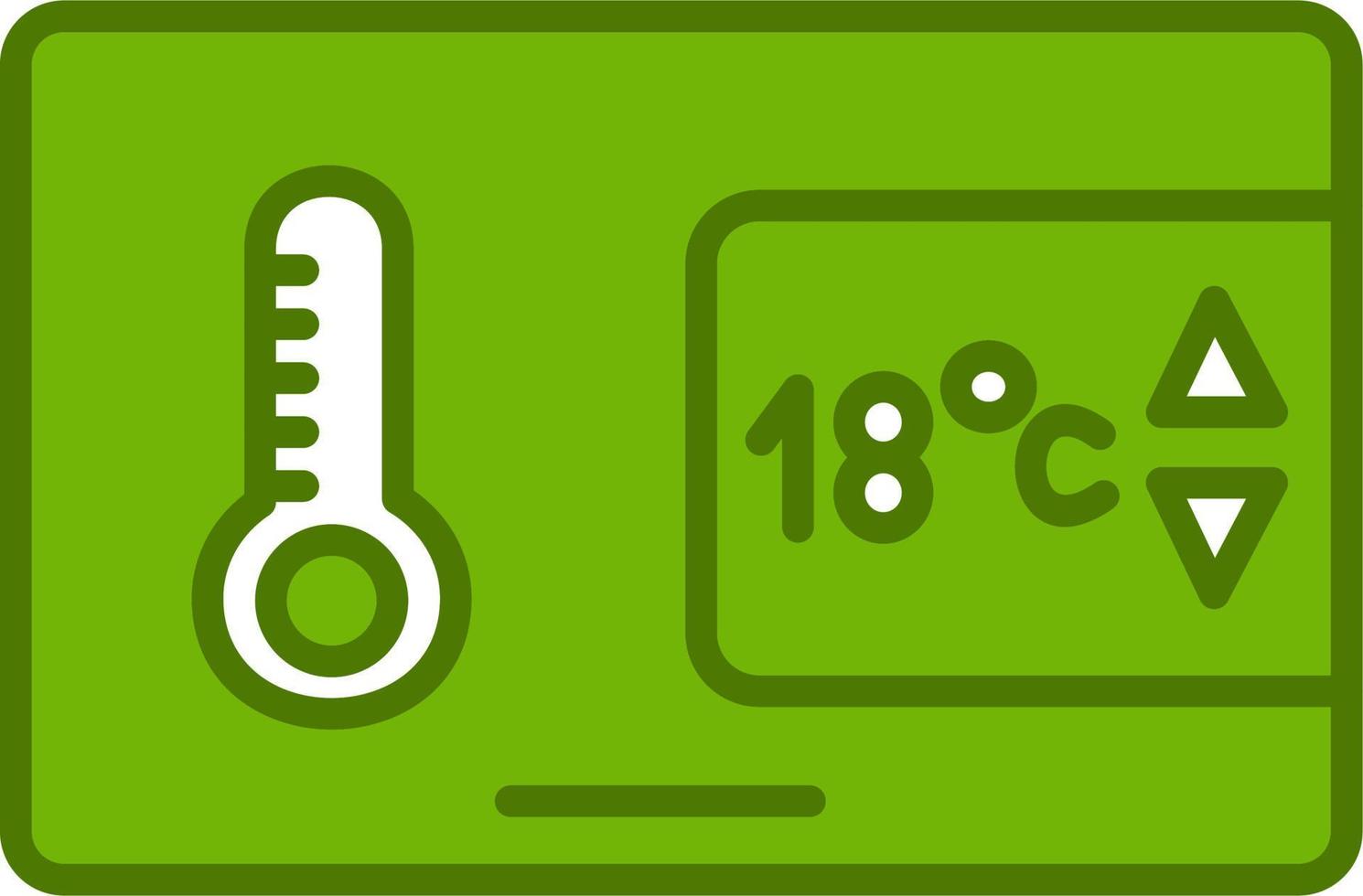 ícone de vetor de controle de temperatura