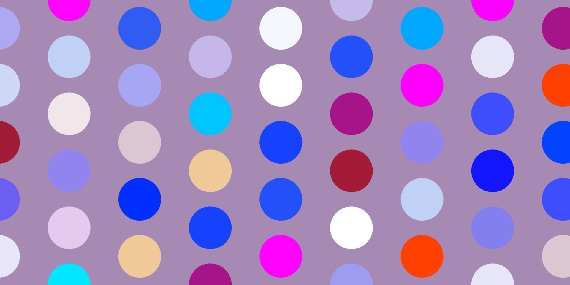 modelo de vetor multicolor de luz com círculos.