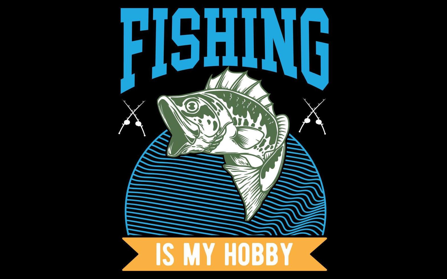 vetor de camiseta de pesca