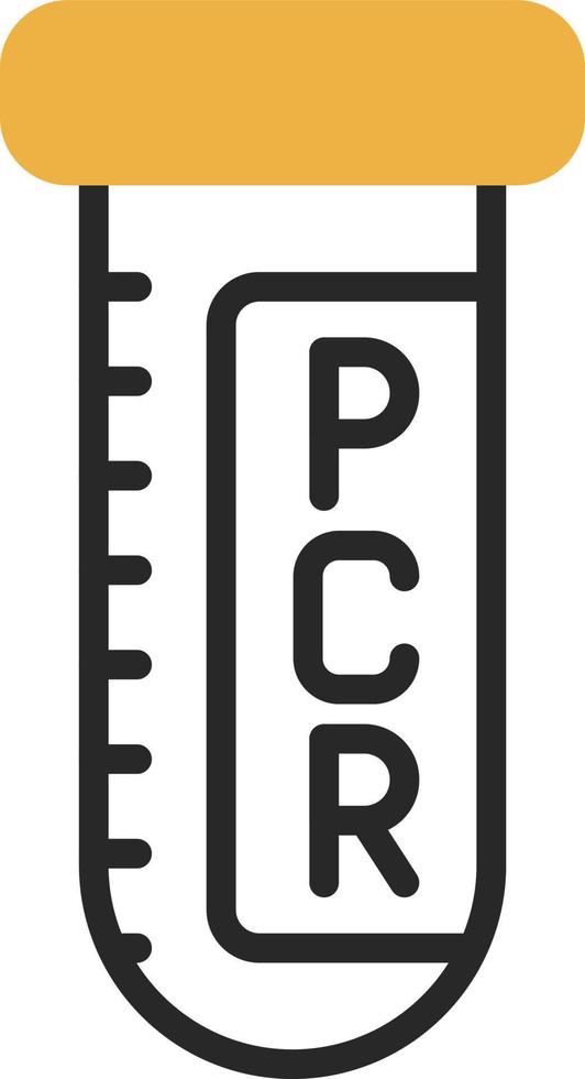 design de ícone de vetor de teste de pcr
