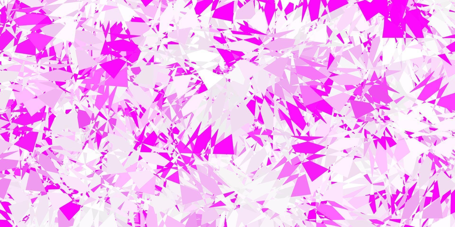 fundo vector rosa claro com formas poligonais.