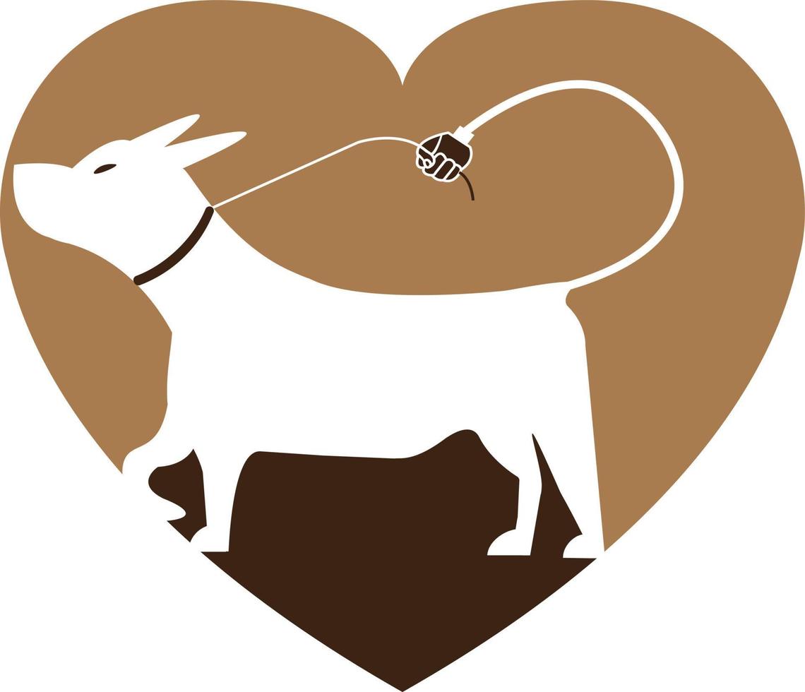 modelo de logotipo de vetor de amante de cães. silhueta vetorial de pessoas com cachorro em um fundo branco. ilustração em vetor logotipo.