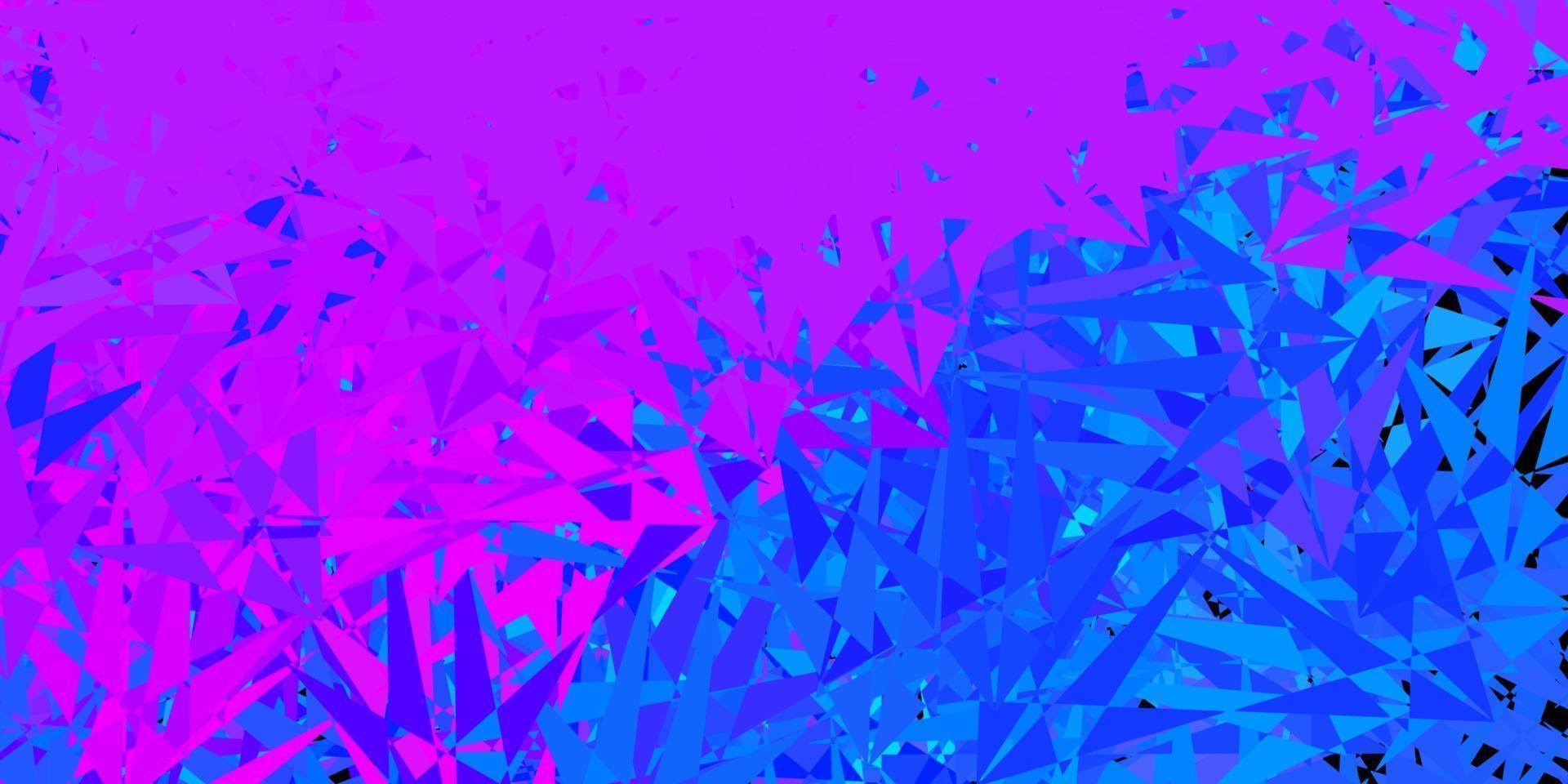 fundo vector rosa claro, azul com triângulos.