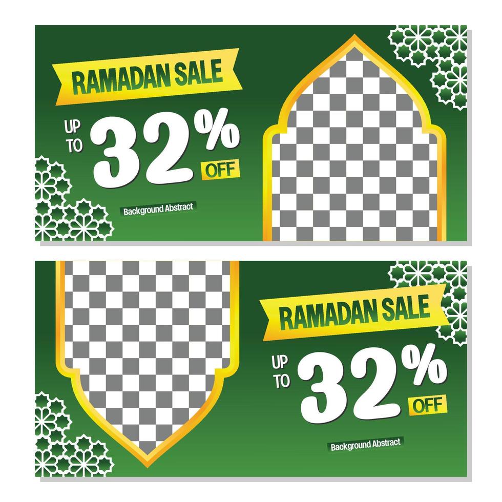 editável Ramadã venda bandeira modelo. com mandala enfeites. Projeto para social meios de comunicação, impressão e rede. vetor ilustração