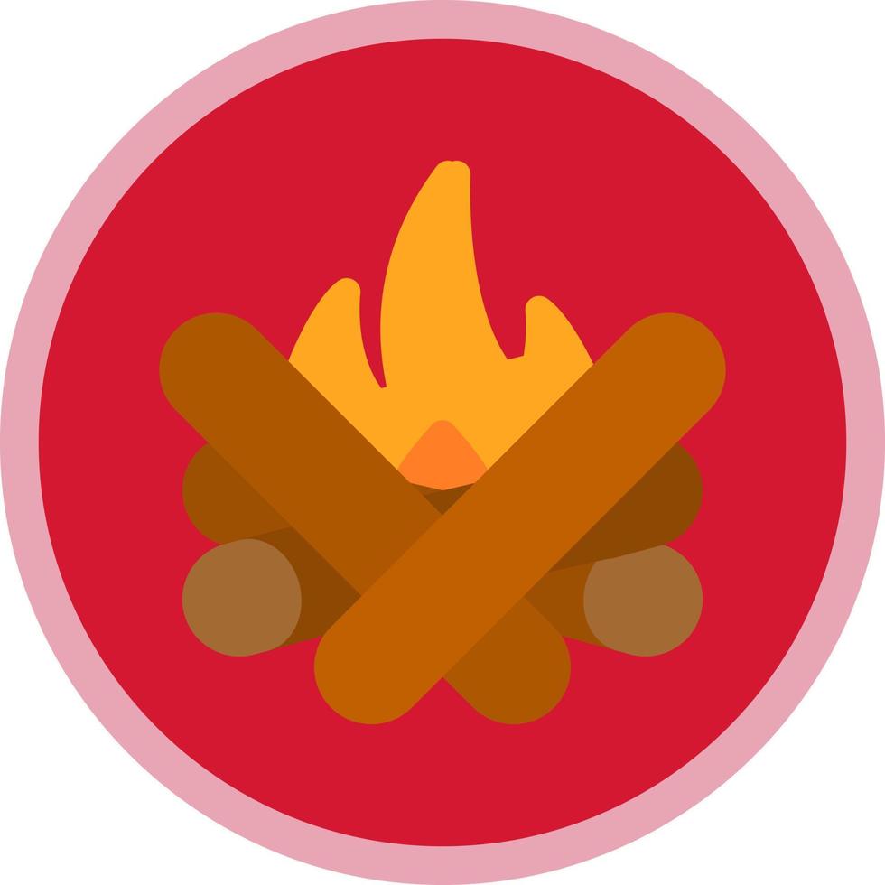 design de ícone de vetor de fogueira