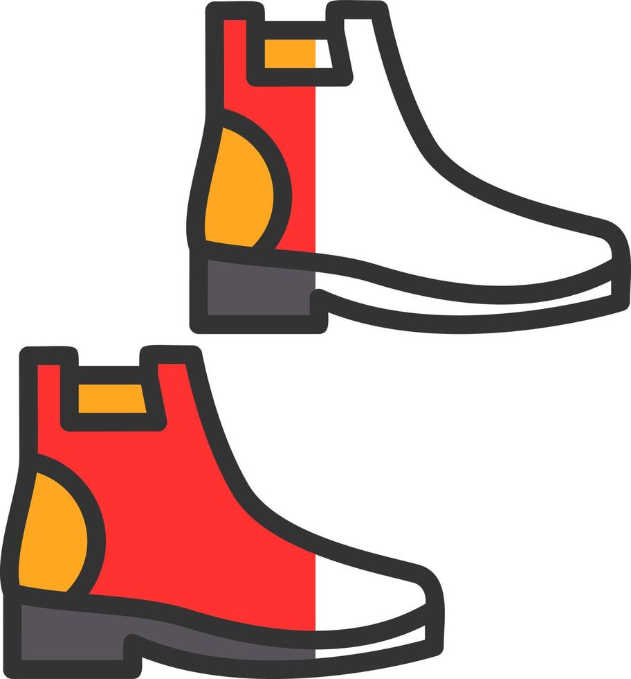 design de ícone de vetor de botas