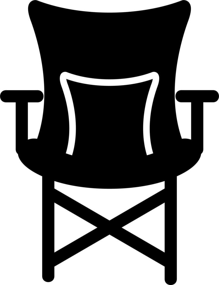 acampamento cadeira vetor ícone