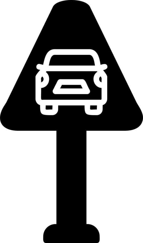 ícone de vetor de sinal de trânsito
