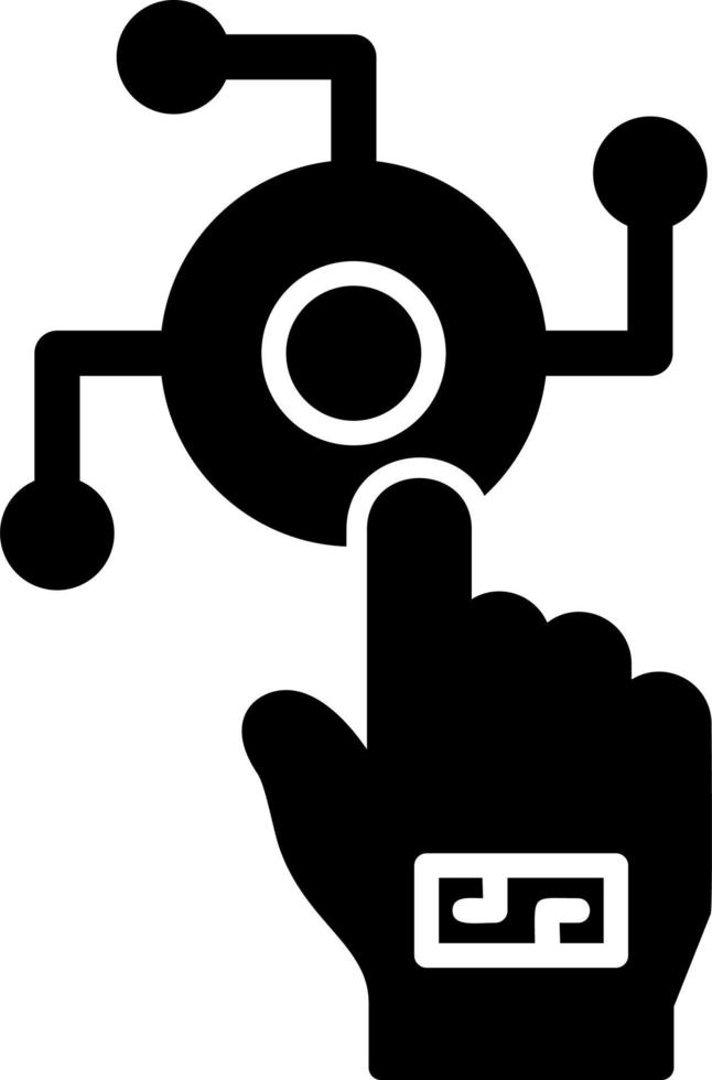 ícone de vetor de impressão digital