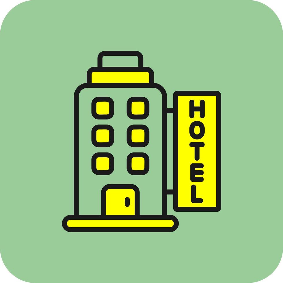 design de ícone de vetor de hotel