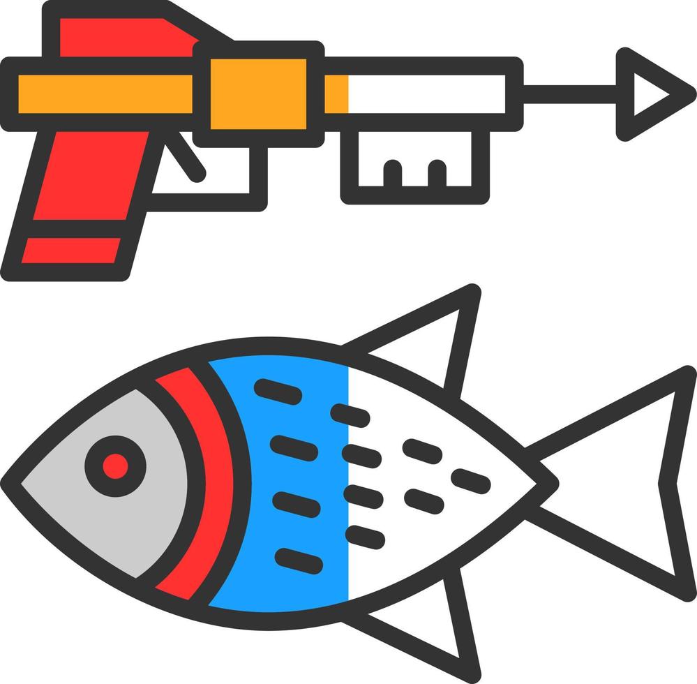 design de ícone de vetor de caça submarina