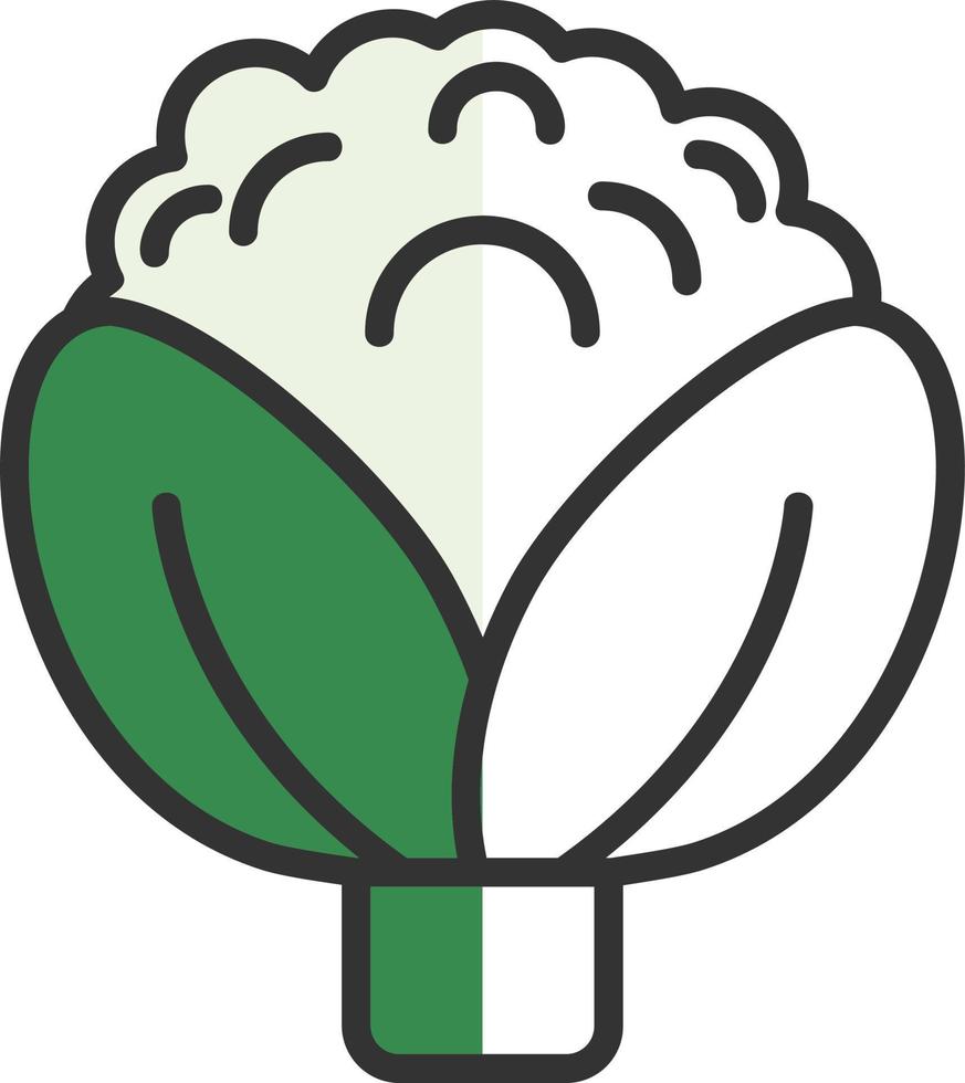 design de ícone de vetor de couve-flor