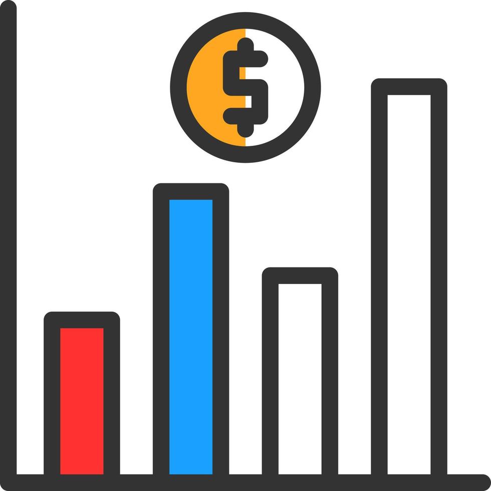 design de ícone de vetor de previsão de mercado