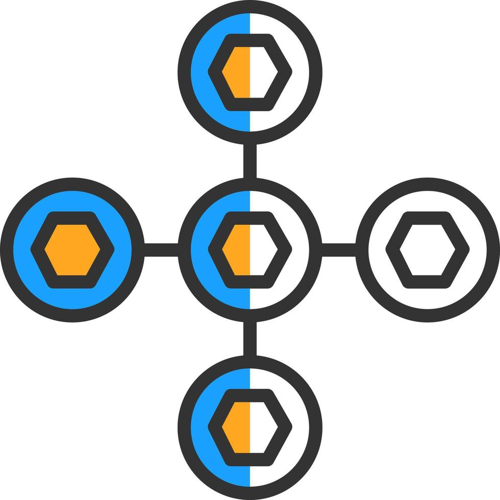 design de ícones vetoriais de interações biomoleculares vetor