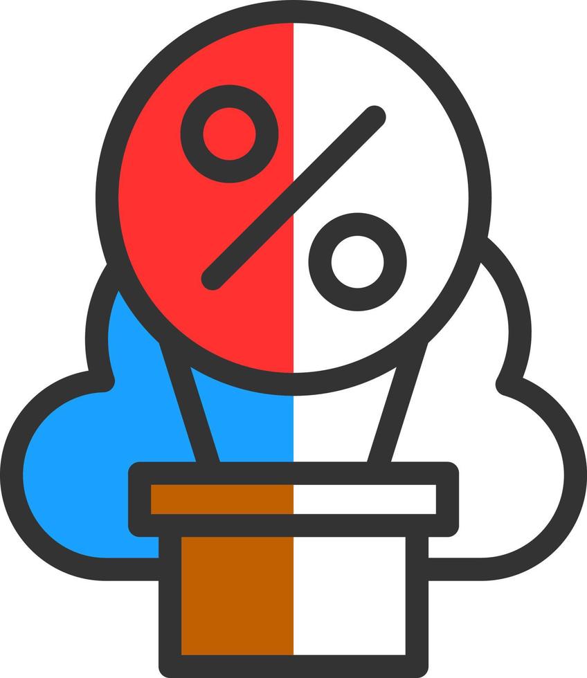 design de ícone de vetor de empréstimo de balão