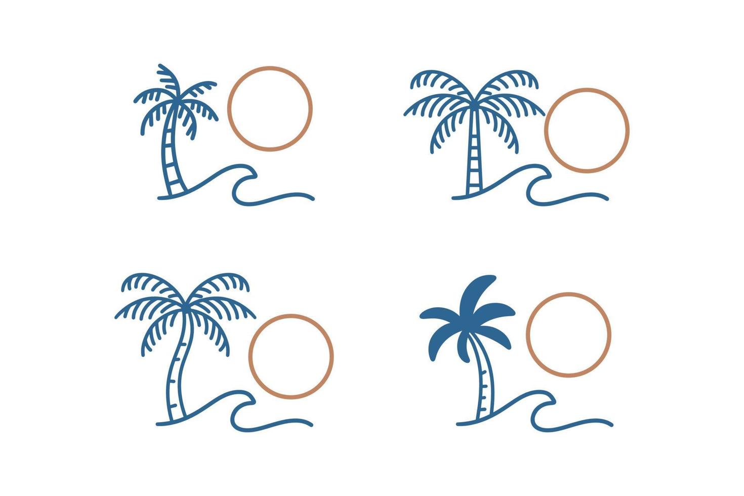 verão e feriado logotipo Projeto ícone vetor