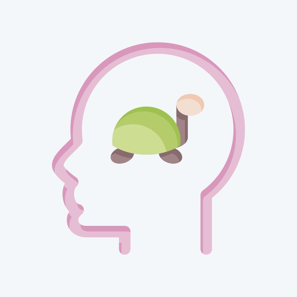 ícone demência. relacionado para psicologia personalidade símbolo. simples Projeto editável. simples ilustração vetor