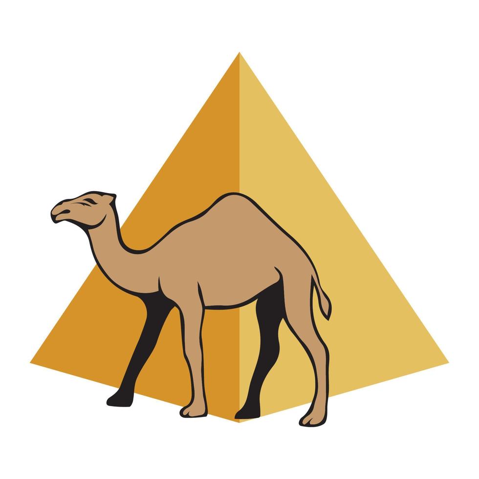 ilustração vetorial ícone camelo vetor