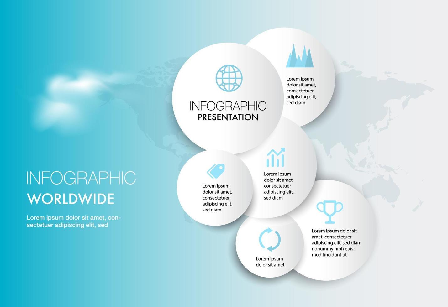 infográfico modelo para o negócio 6 passos processos moderno Linha do tempo gráfico com mesa, e apresentação o negócio pode estar usava para no mundo todo o negócio conceito vetor