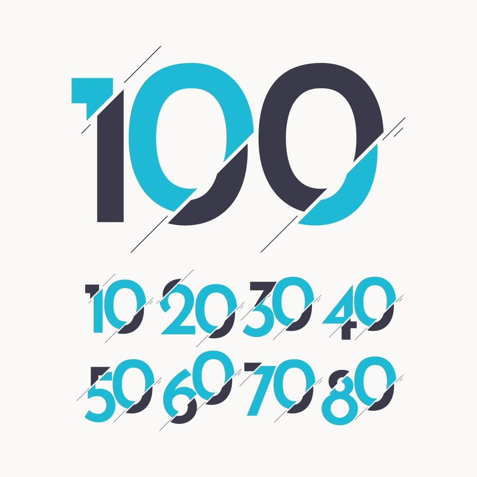 100 anos de comemoração de aniversário de vetor logotipo ícone modelo design ilustração
