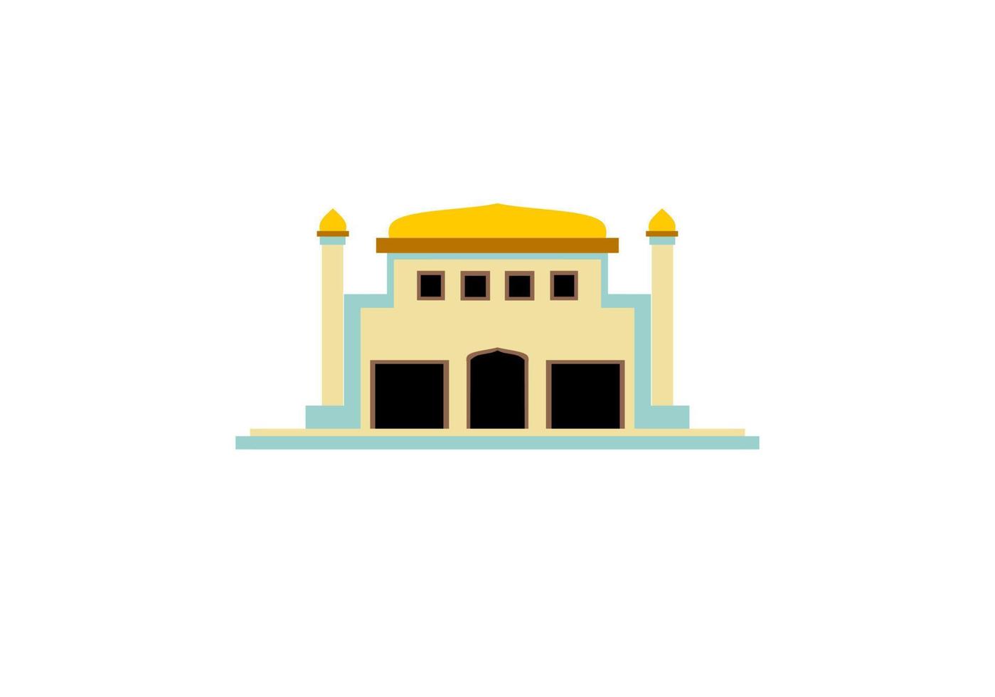 mesquita ilustração, mesquita ícone com elegante conceito, perfeito para Ramadã Projeto vetor