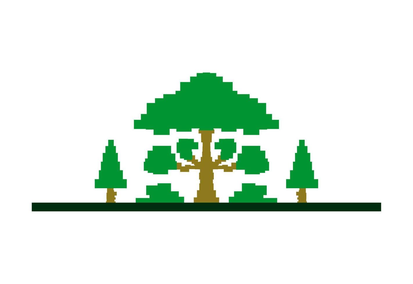 floresta Projeto ilustração, simples floresta ícone com elegante conceito vetor