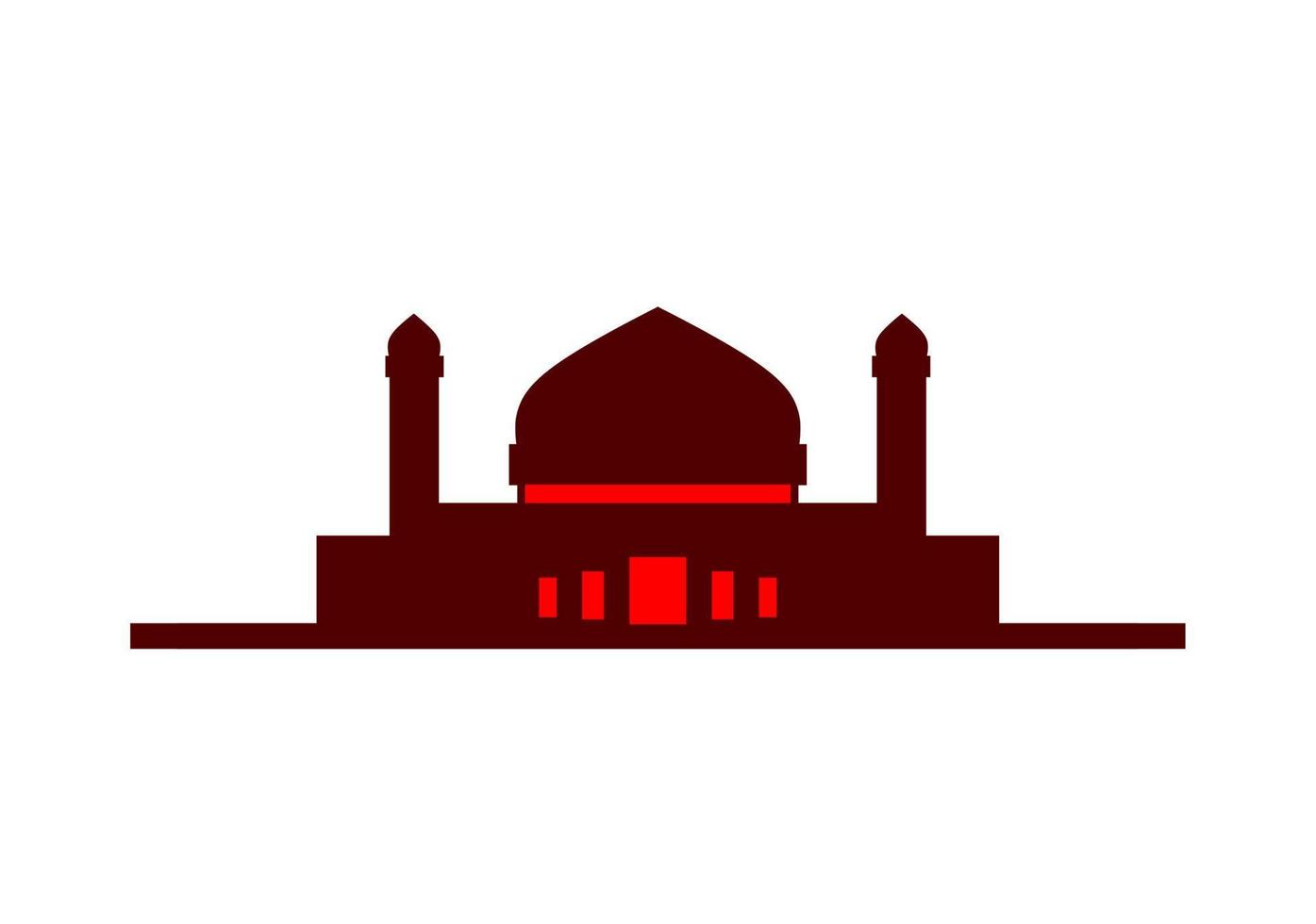 mesquita ilustração, mesquita ícone com elegante conceito, perfeito para Ramadã ou eid Projeto vetor