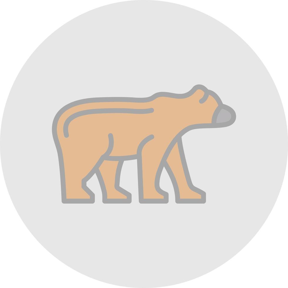 design de ícone de vetor de urso