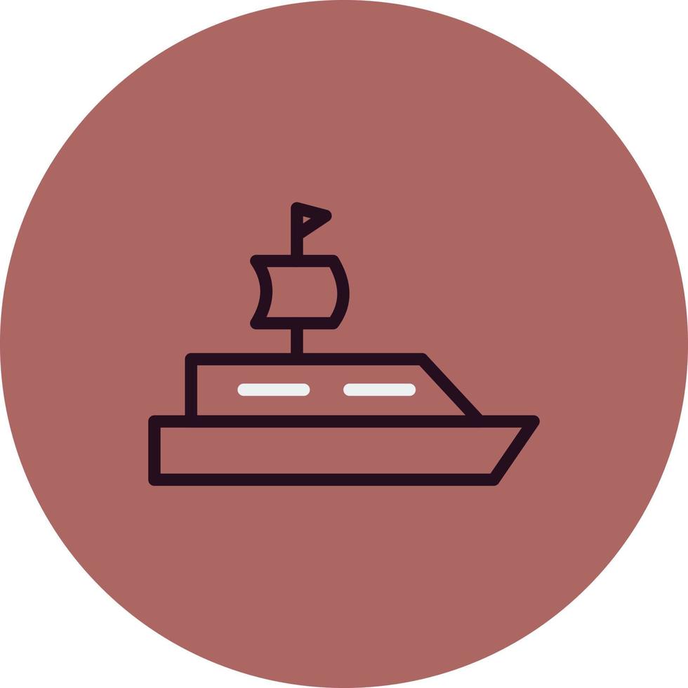 ícone de vetor de embarcação
