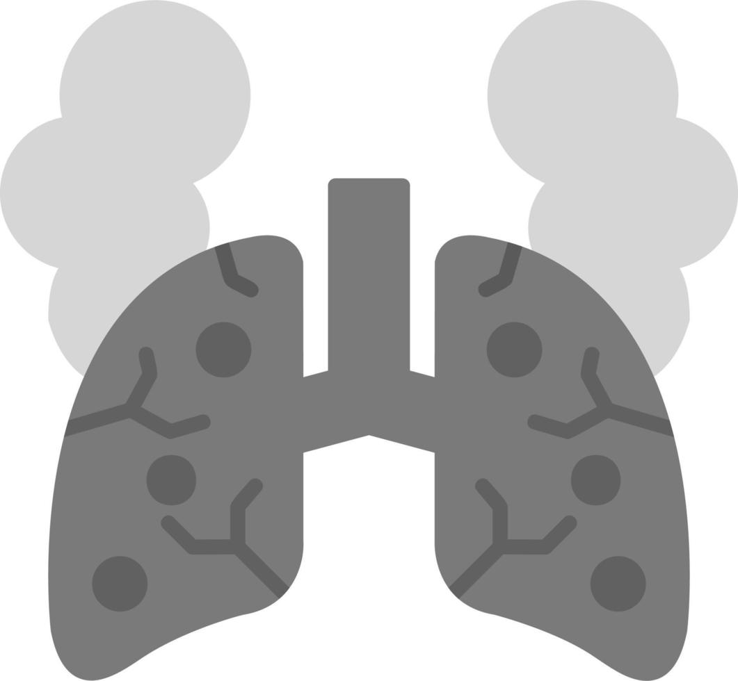 pulmões com fumaça vetor