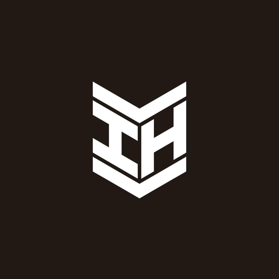 logotipo alfabeto monograma com emblema estilo vetor