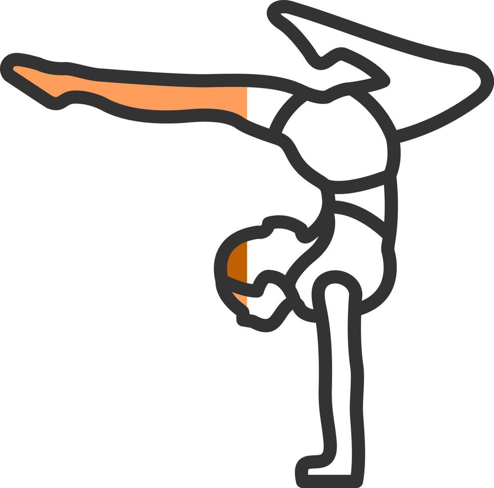 design de ícone vetorial acrobático vetor