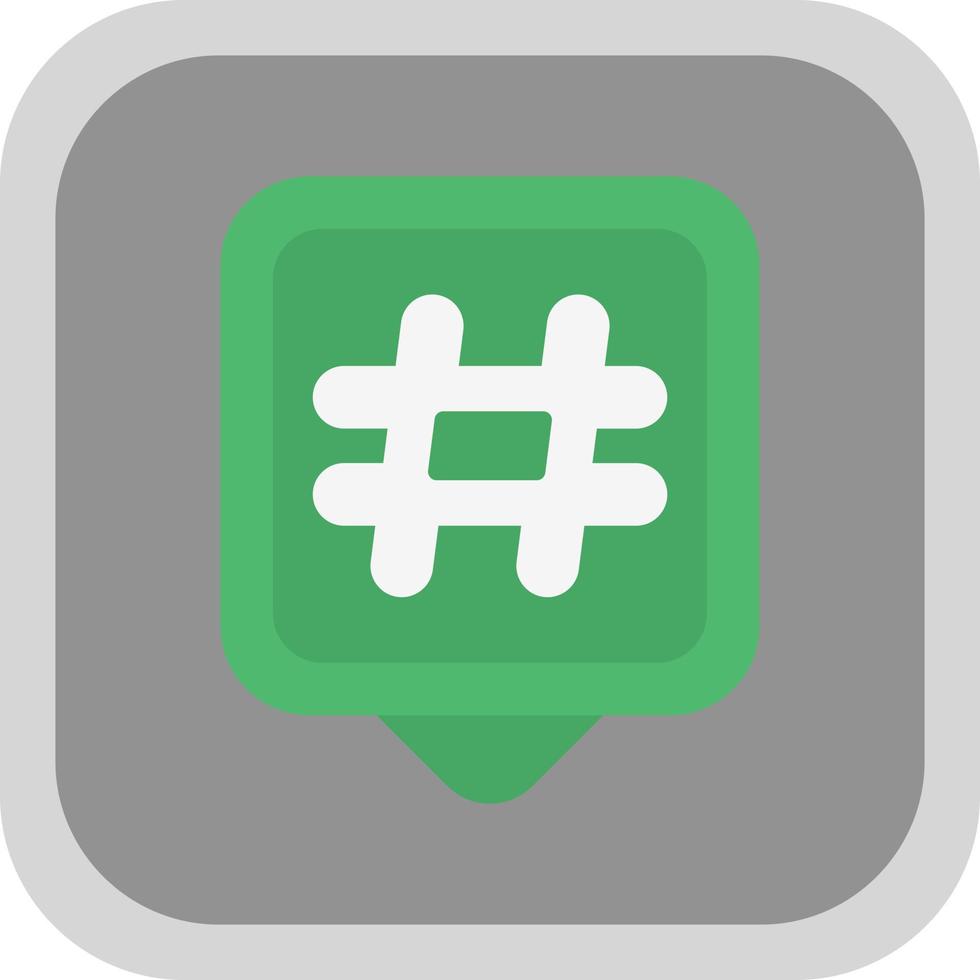 design de ícone vetorial de hashtags vetor