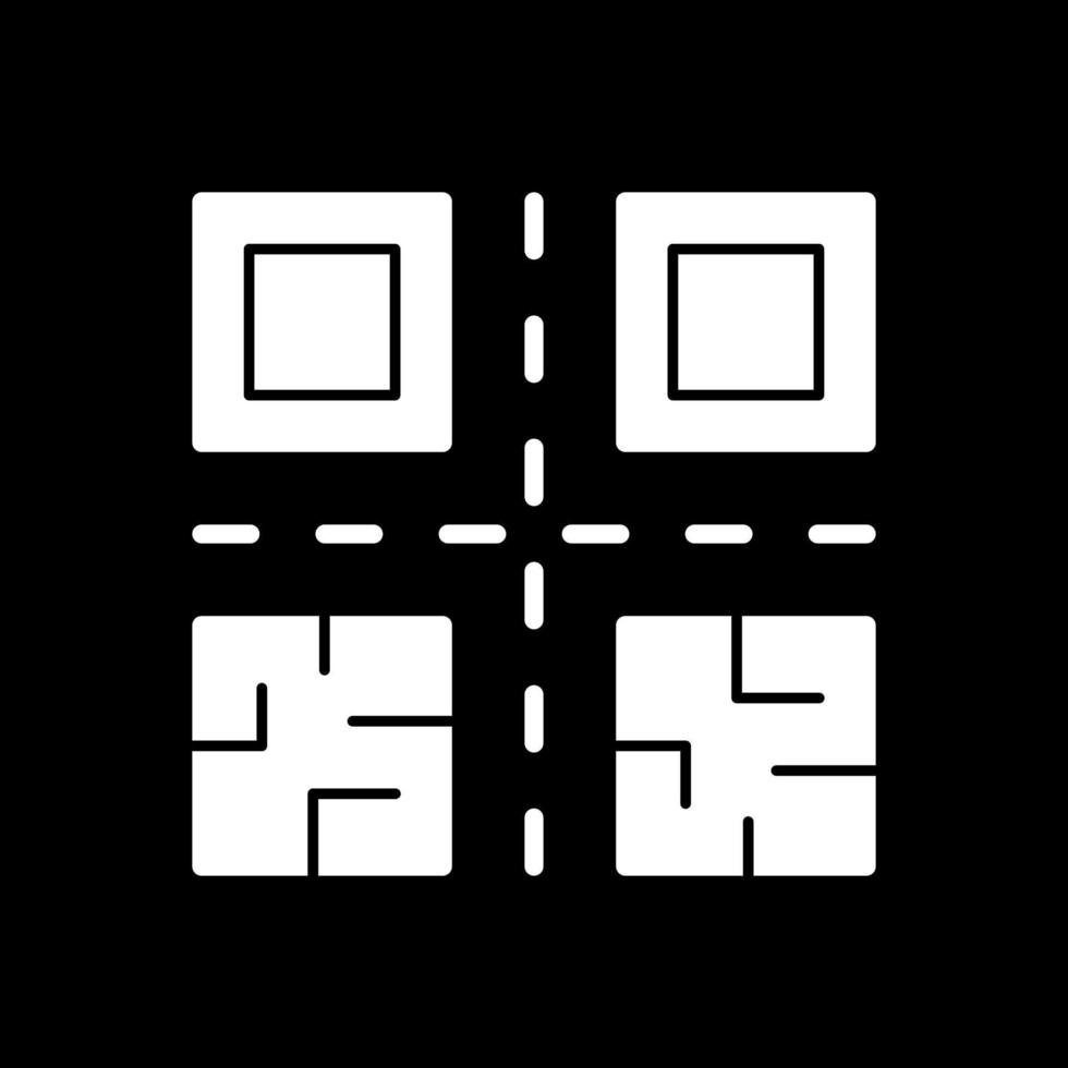 design de ícone vetorial de código qr vetor