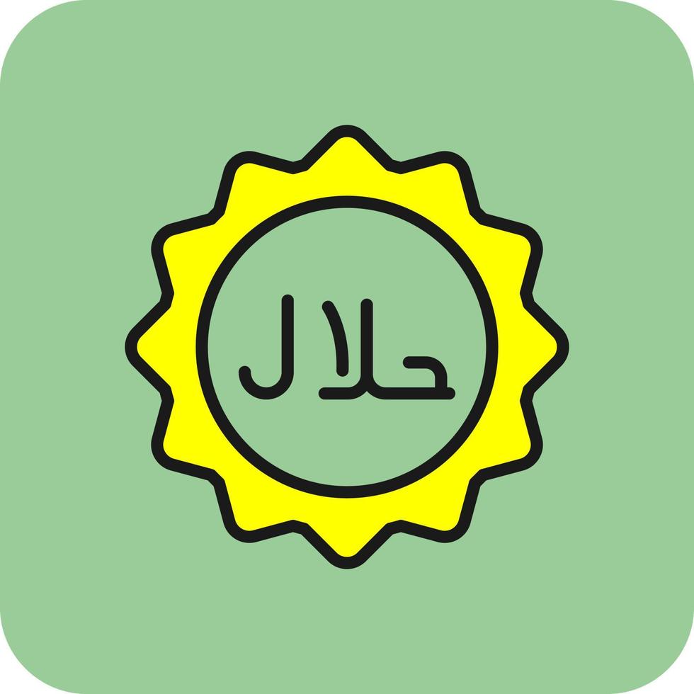 design de ícone de vetor halal
