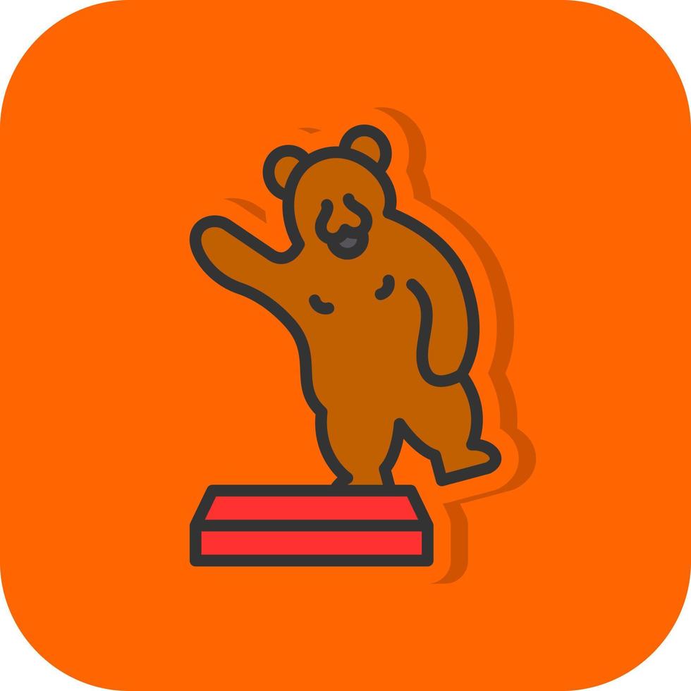 design de ícone de vetor de urso