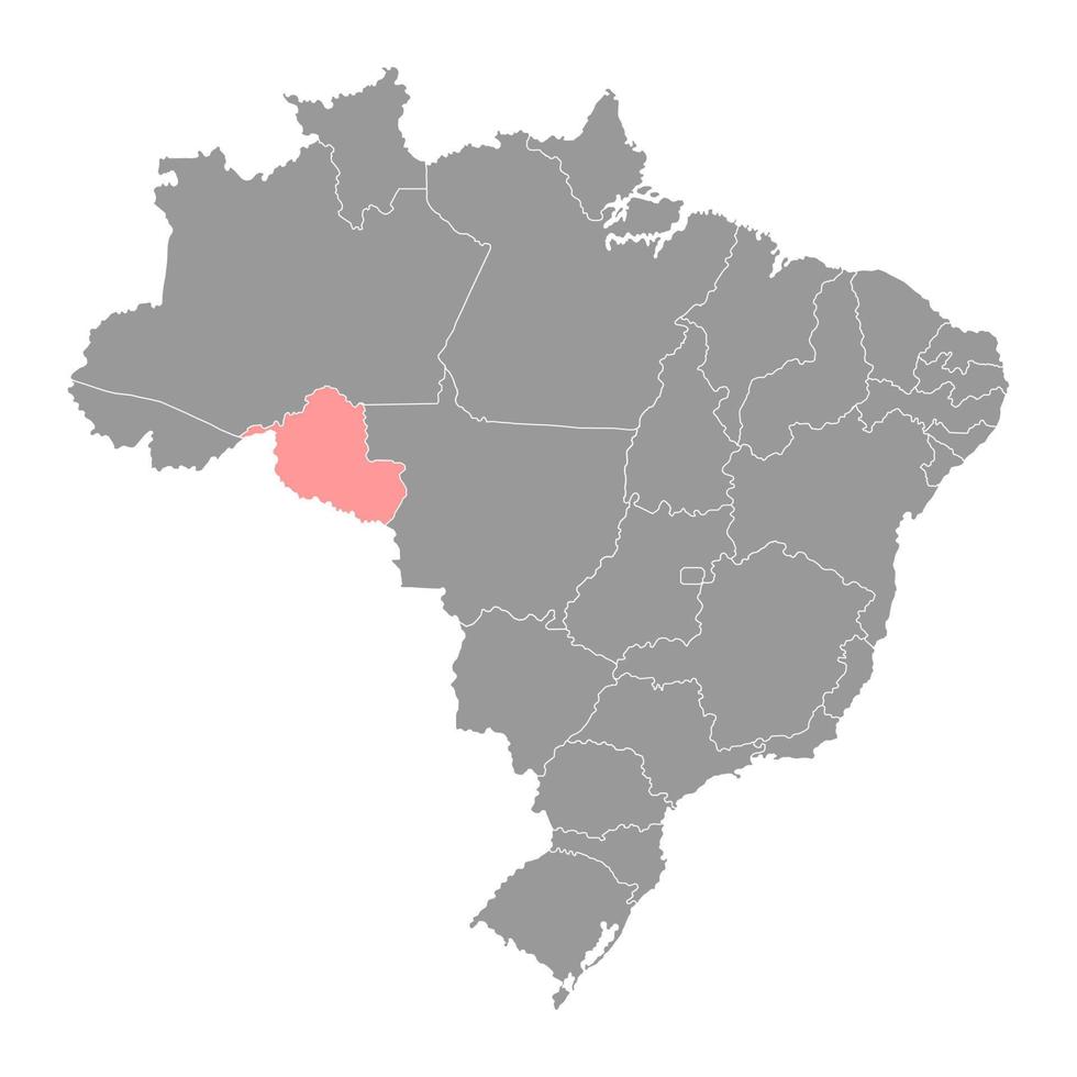mapa de rondônia, estado do brasil. ilustração vetorial. vetor
