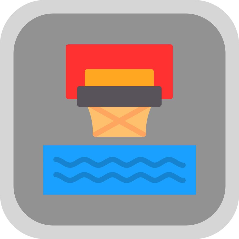 design de ícone de vetor de basquete aquático