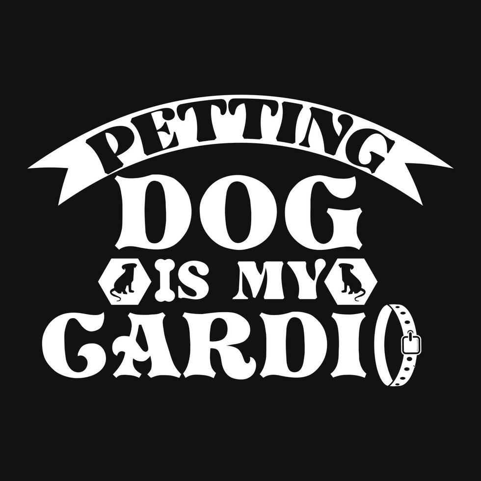 design de camiseta de cachorro vetor