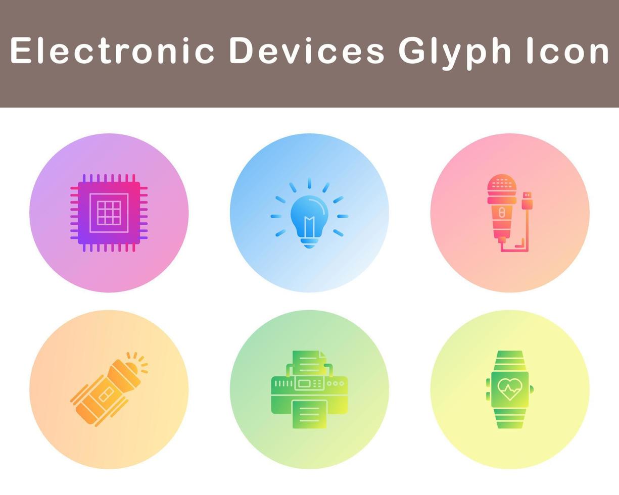 eletrônico dispositivos vetor ícone conjunto