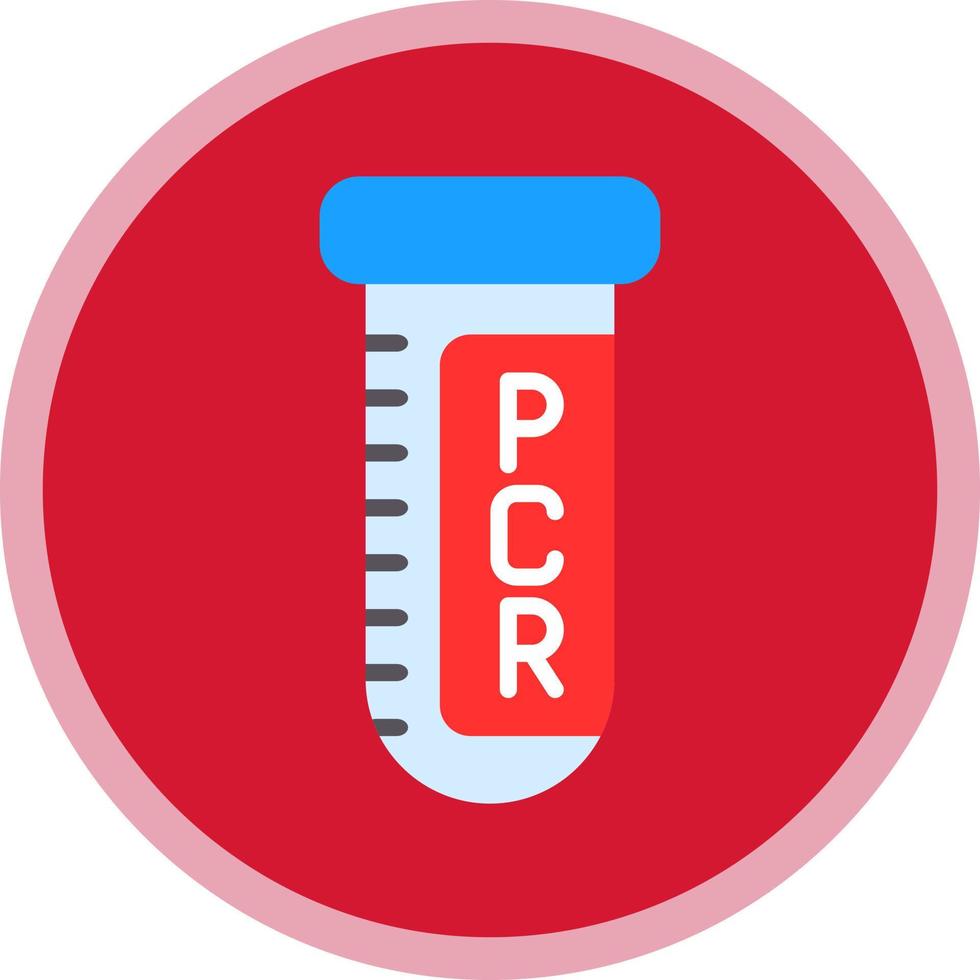 design de ícone de vetor de teste de pcr