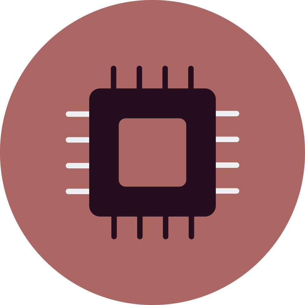 ícone de vetor de microchip