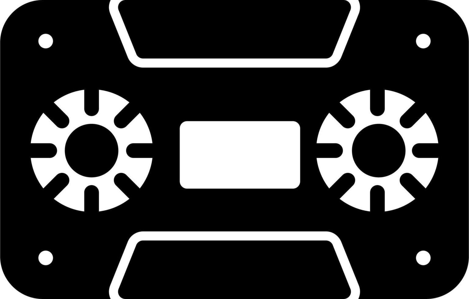 ícone de vetor de cassete