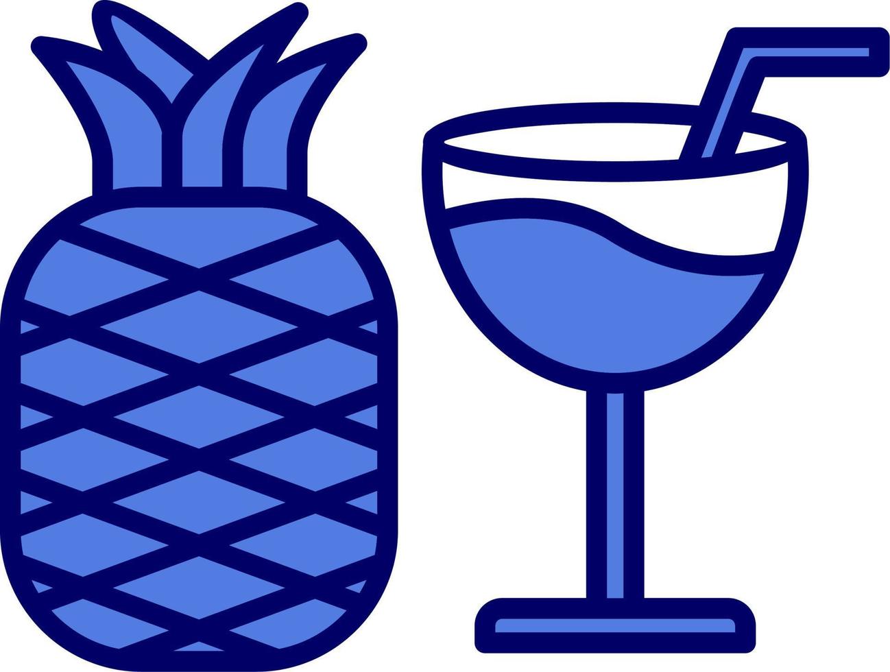 ícone de vetor de suco de abacaxi
