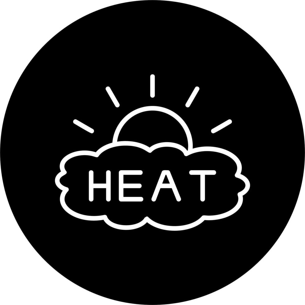 ícone de vetor de calor