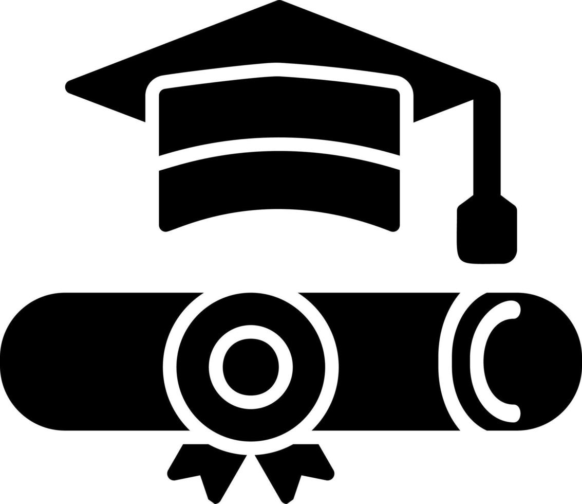 ícone de vetor de pós-graduação