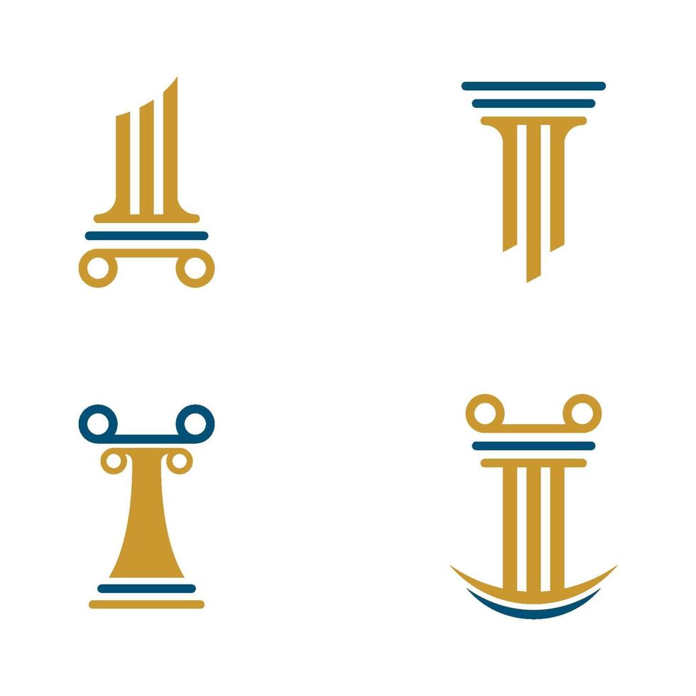 imagens do logotipo do pilar vetor
