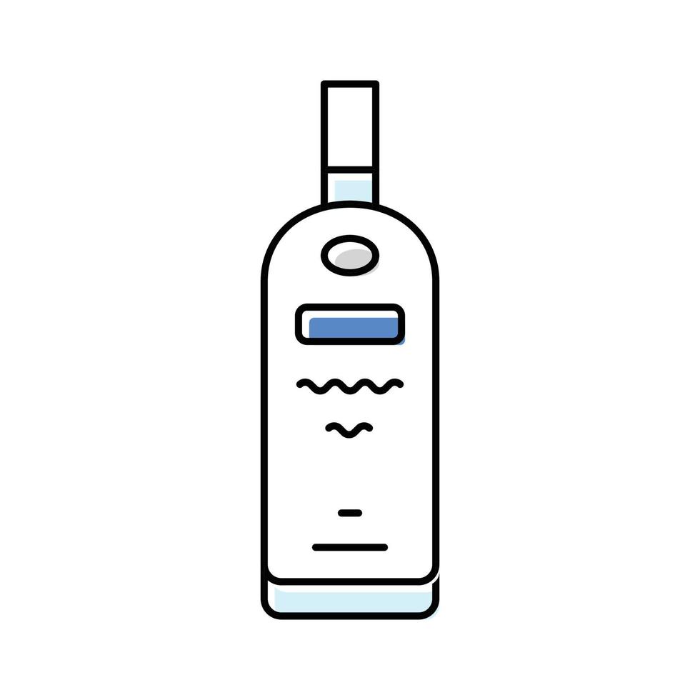 vodka vidro garrafa cor ícone vetor ilustração